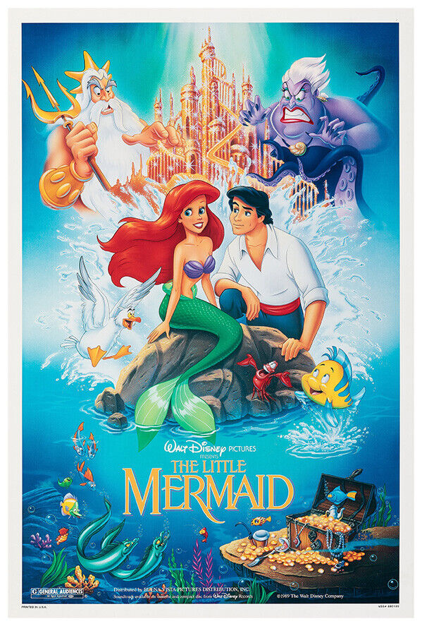 The Little Mermaid - 1989 - Disney - Movie Poster - US Release