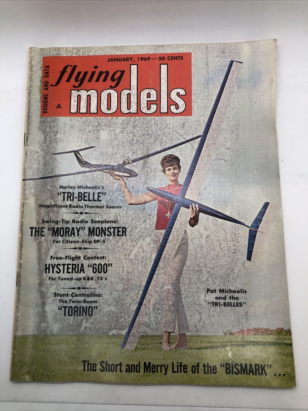 Vintage Flying Models Magazine January 1969 Moray Monster, Hysteria “600”