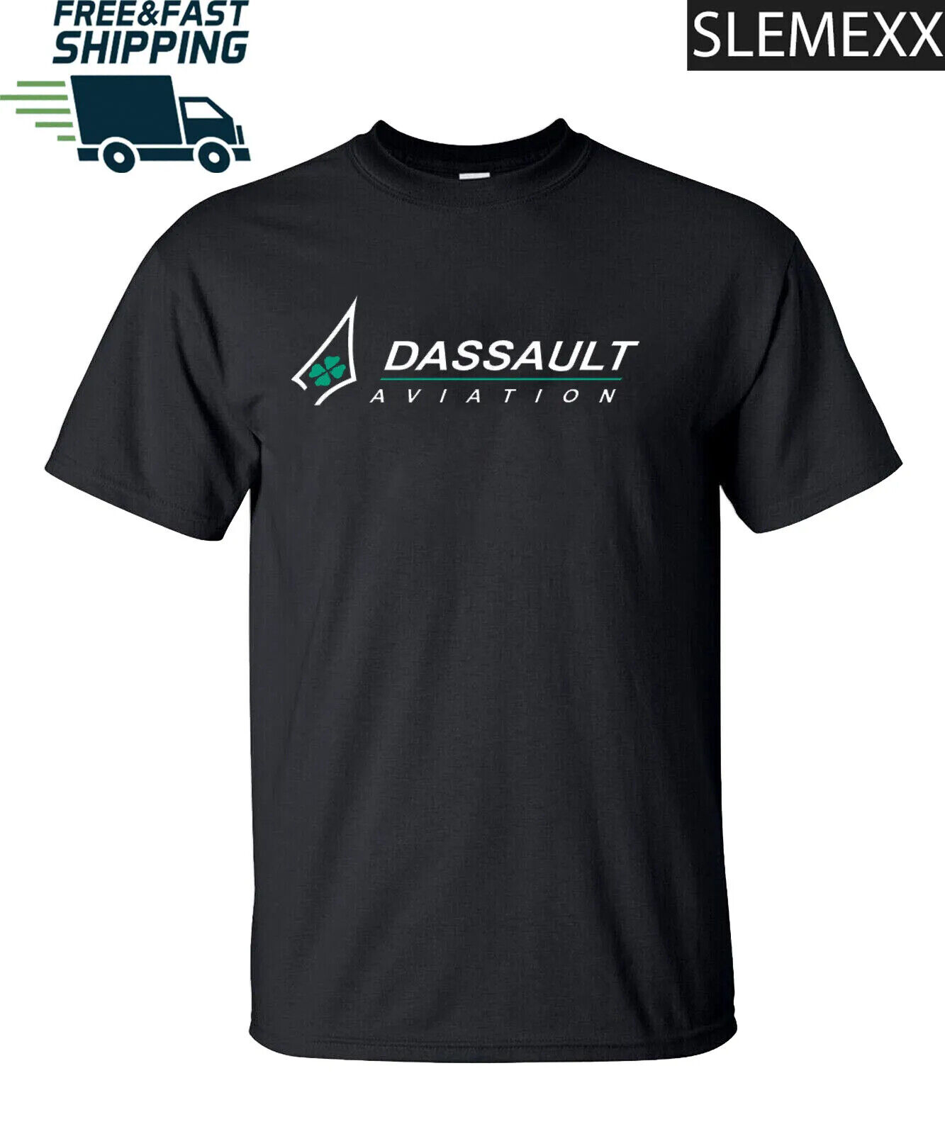 New Dassault Aviation Aircraft men\'s logo T-shirt USA Size S-5XL
