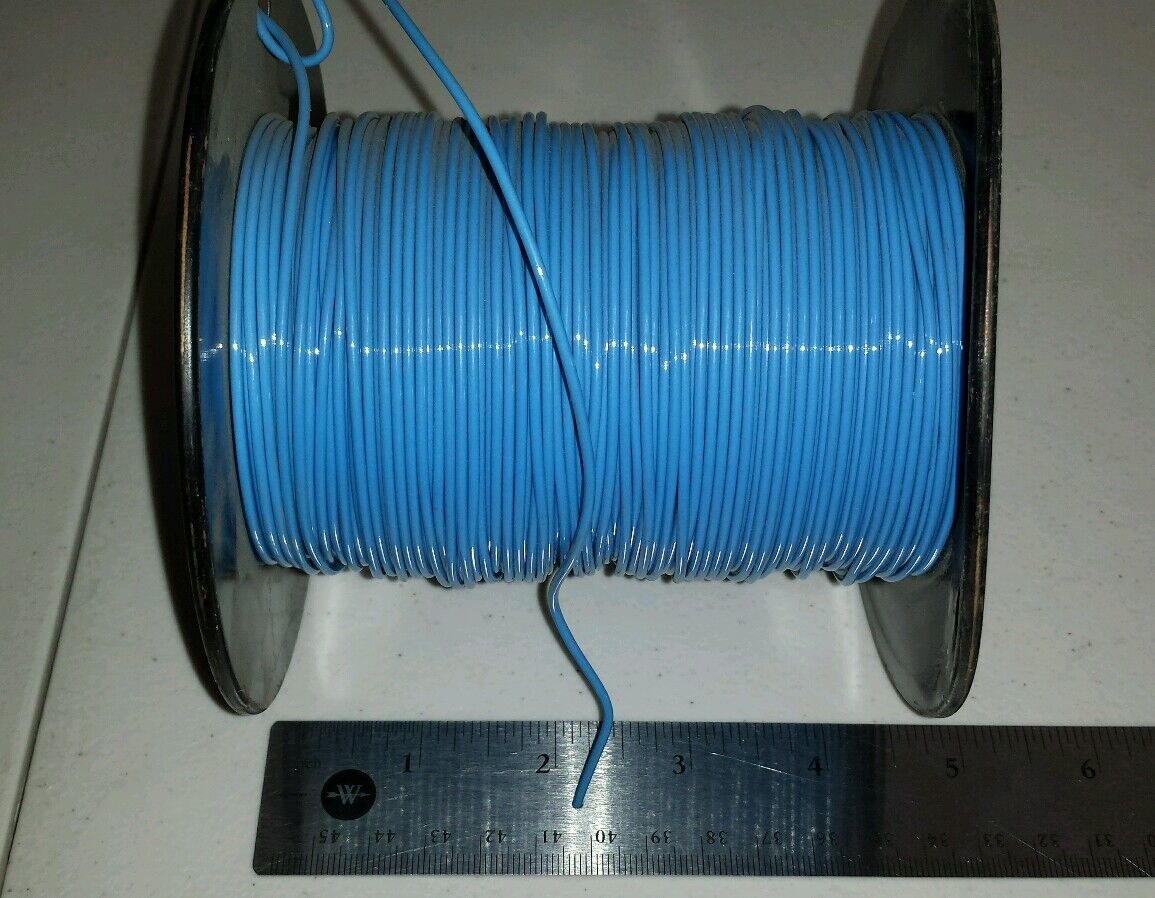 ( 400 FT Spool ) MW-C22(1)J6 22Awg Blue Cable Wire Single Conductor 600V