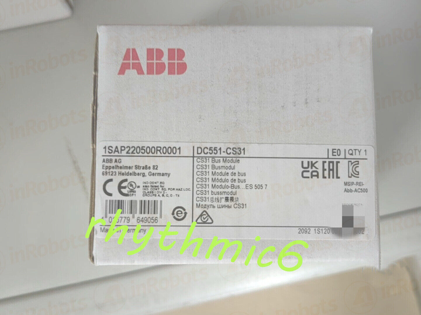1PCS ABB DC551-CS31 3ABD10066536 PLC Module