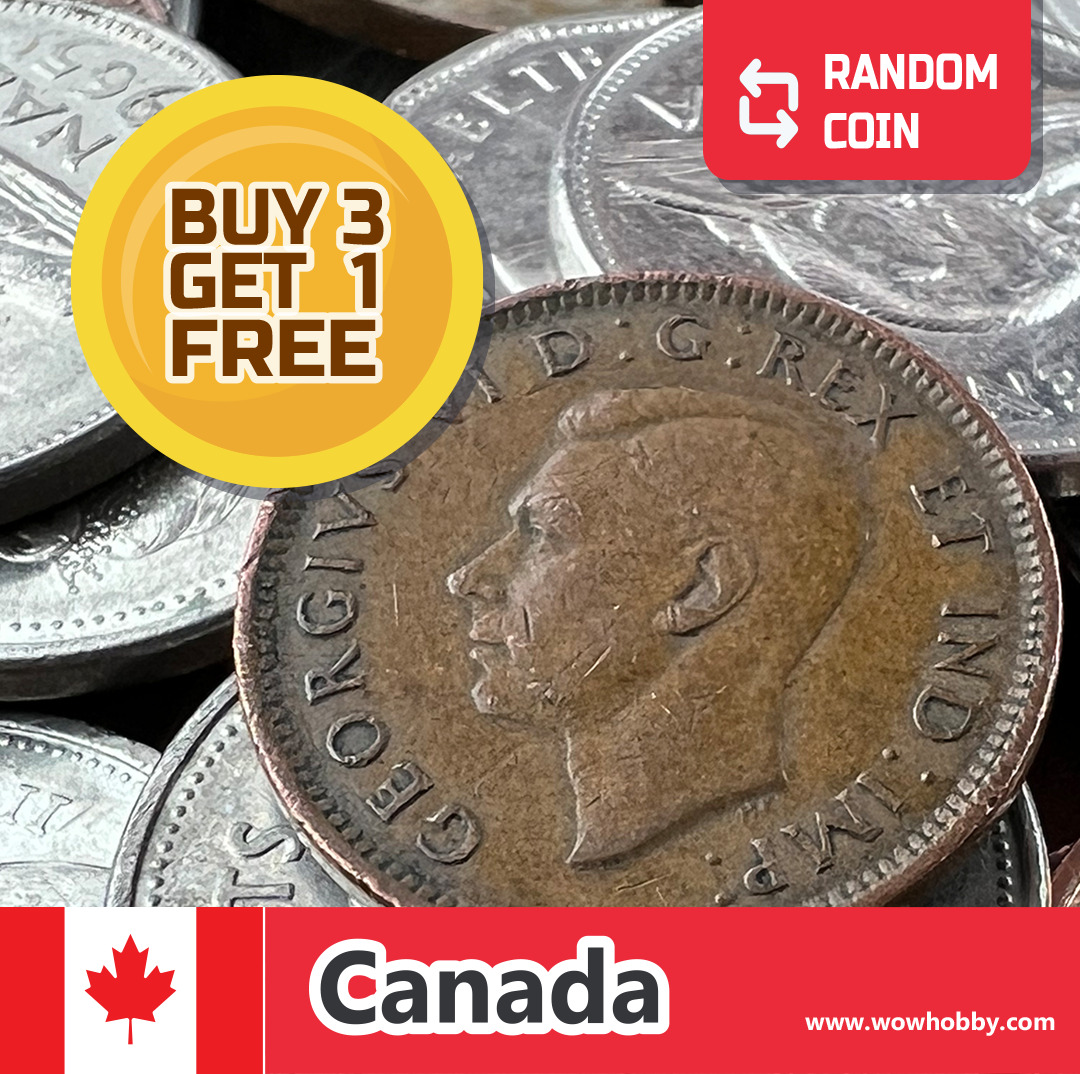 Canada Coin | 1 Random Collectible Old Canadian Coin for Coin Collecting