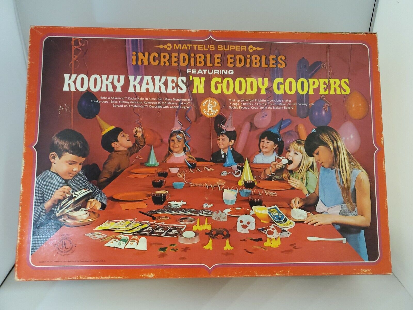 Vintage Mattel Super Incredible Edibles Kooky Kakes 1968 Set