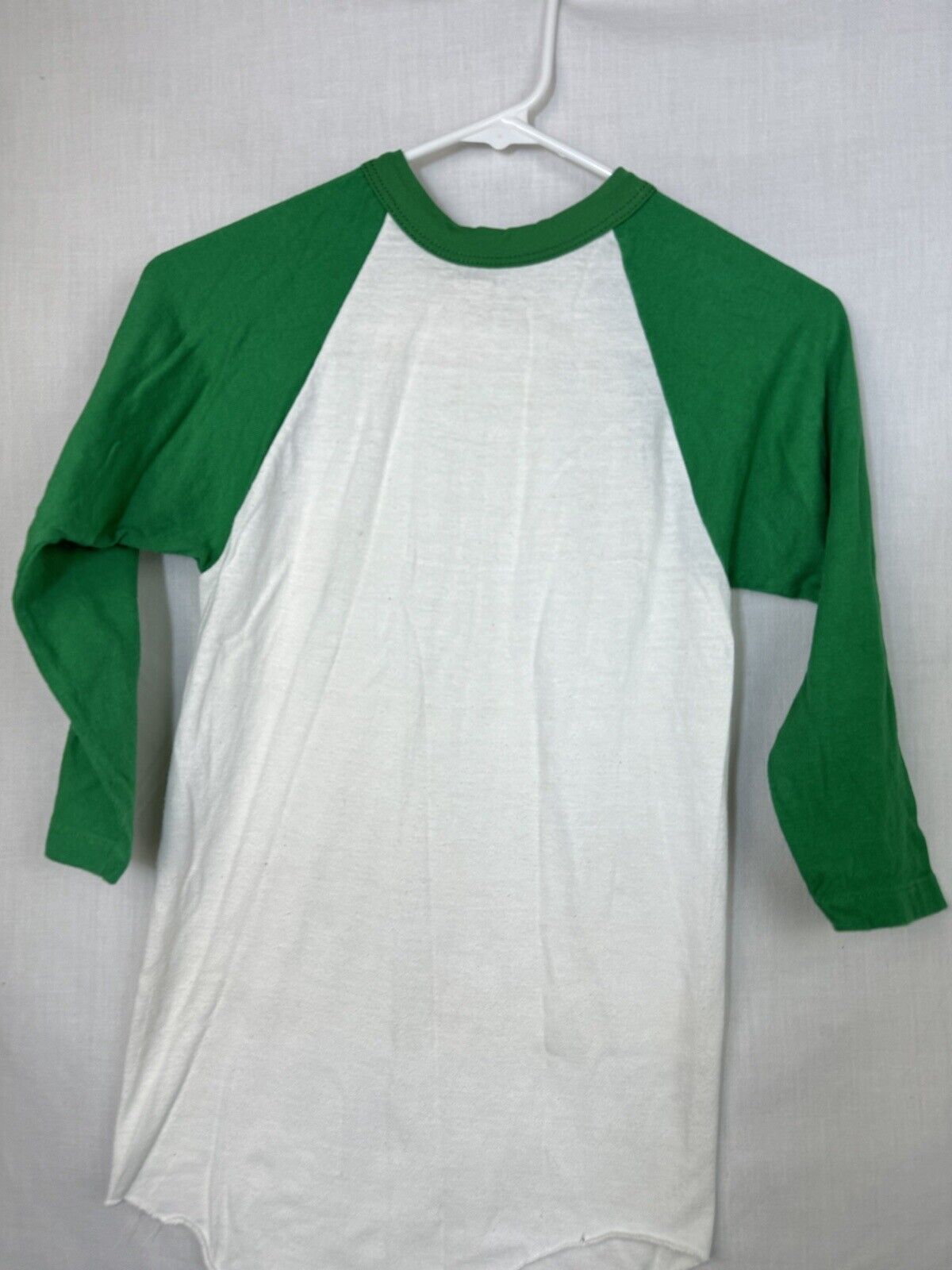 Vintage Raglan T Shirt Single Stitch Russell Athletic Men’s Small USA 70s 80s