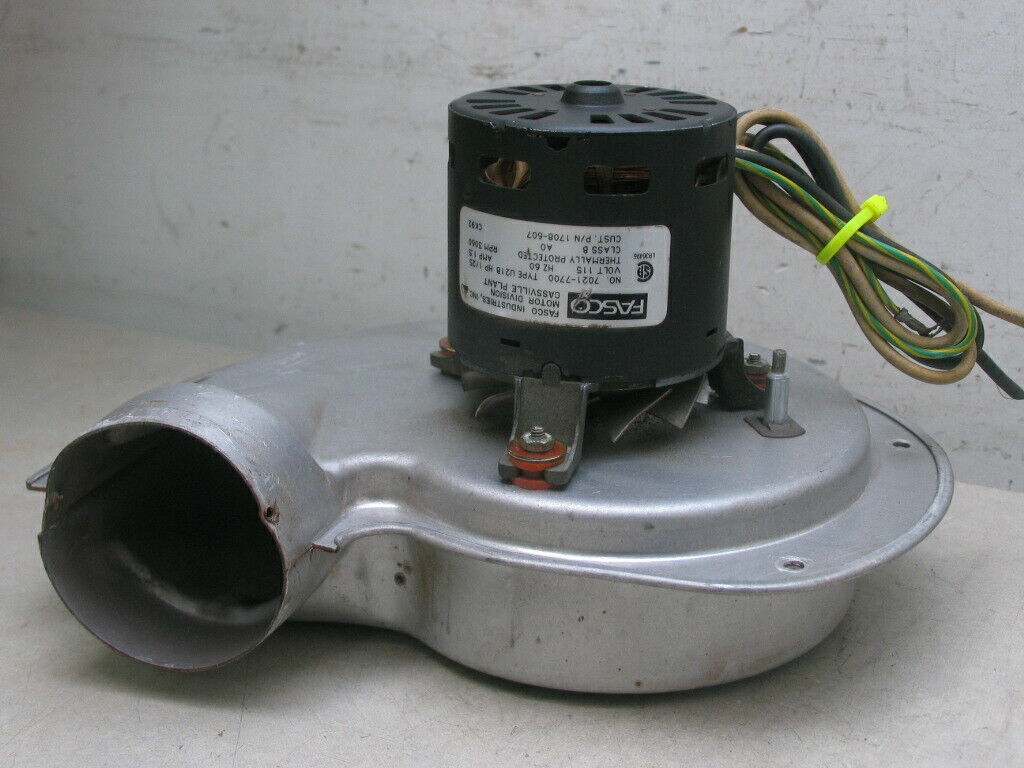 FASCO 7021-7700 Draft Inducer Blower Motor 1/25 HP U21B 1708-607
