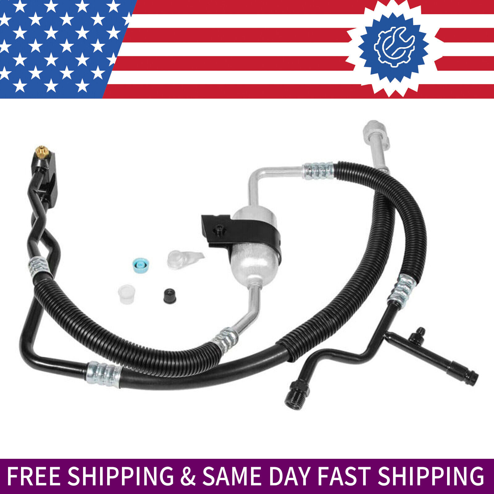 56207 Discharge & Suction Line Hose Assembly For Ford F-150 F-250 F350 SD Lobo