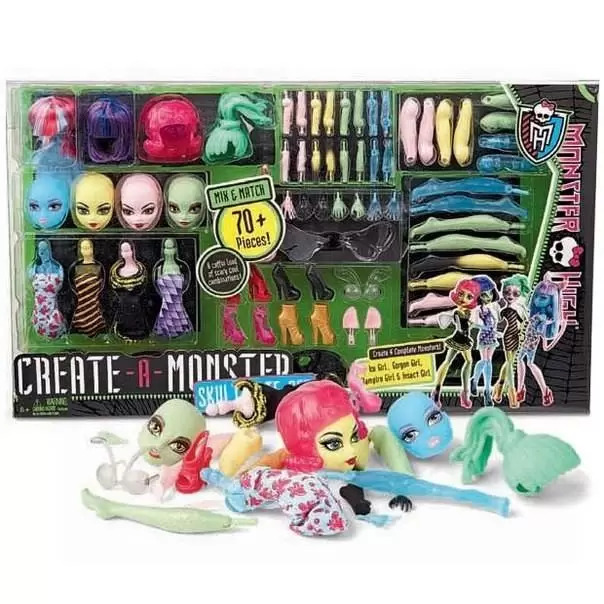 Monster High Create-A-Monster Scultimate Set ALL ORIGINAL CLOTHES + ACCESSORIES