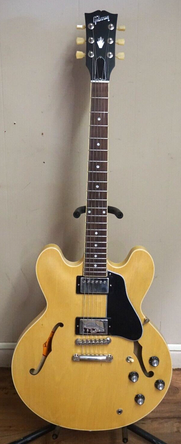 (RI4) 2022 Gibson ES-335 - Antique Natural Semi-Hollowbody Electric Guitar
