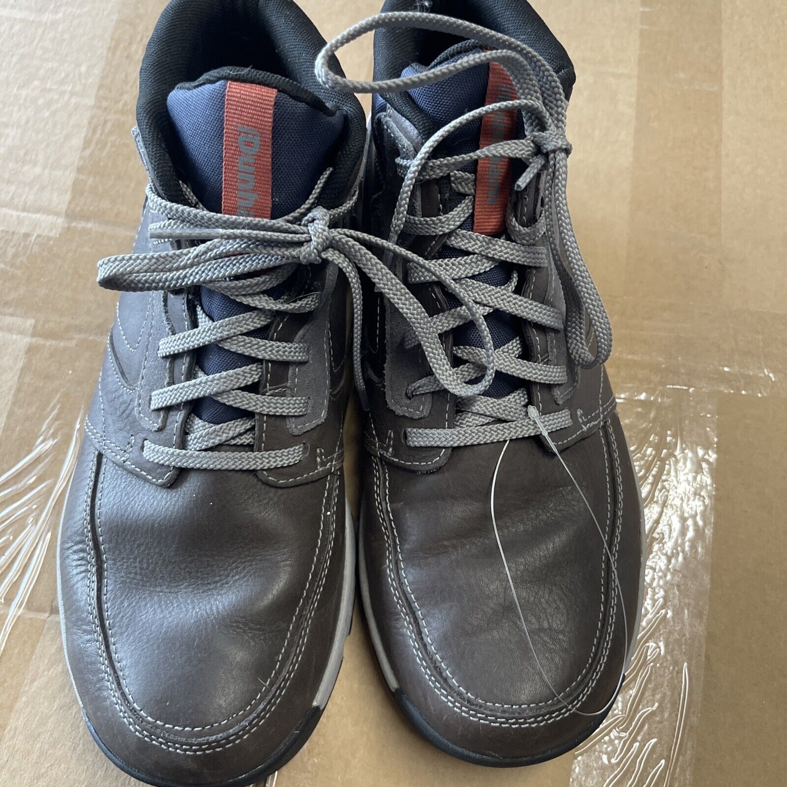 Dunham Glastonbury Mid Boot Mens Grey Leather Size 10 4E Waterproof