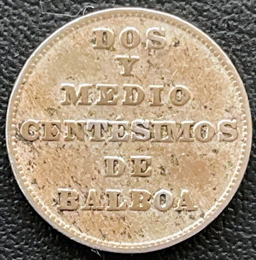 1929 Panama Coin 2-1/2 Centesimos KM# 8 Rare Collectible Foreign Money PROOF MS
