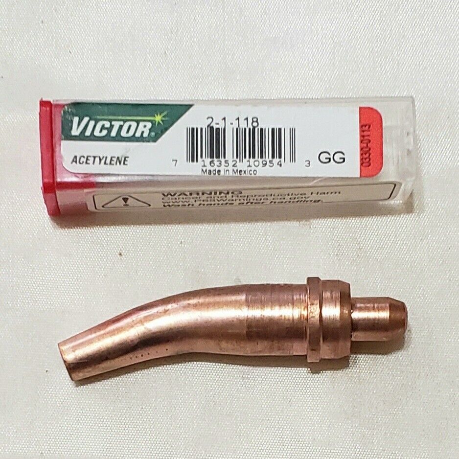 Victor 2-1-118 Acetylene Cutting Torch Tip Gouging Scarfing Fits CA2460 MT204