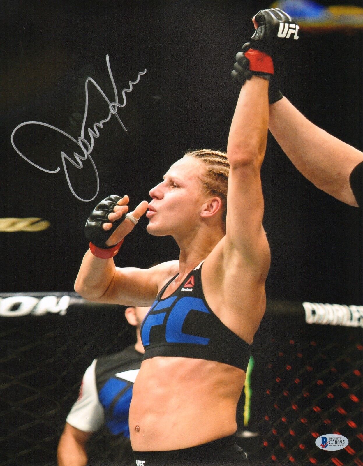 Justine Kish Signed 11x14 Photo BAS Beckett COA UFC 195 2016 Picture Autograph 6