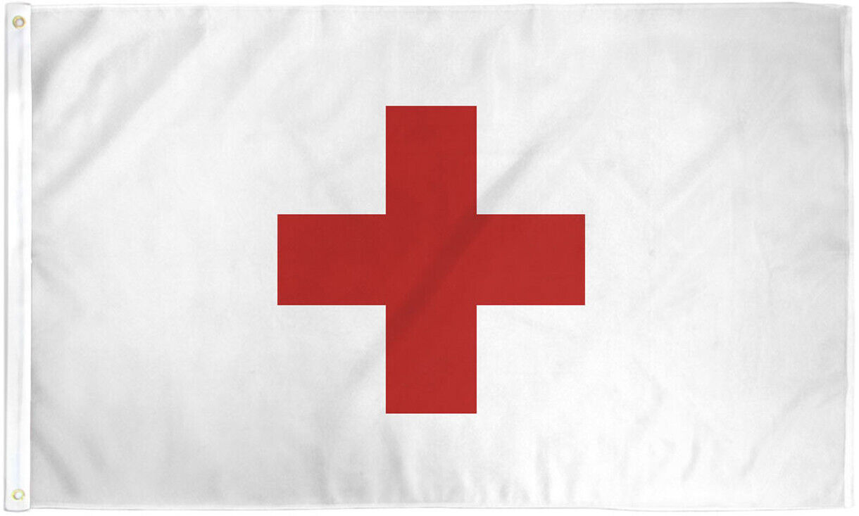 Red Cross Flag 3x5ft First Aid Medical Flag