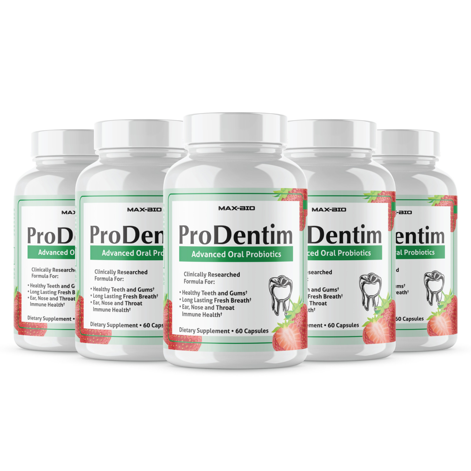 Prodentim for Gums and Teeth Health Prodentim Dental Formula 60 Capsules 5 Pack