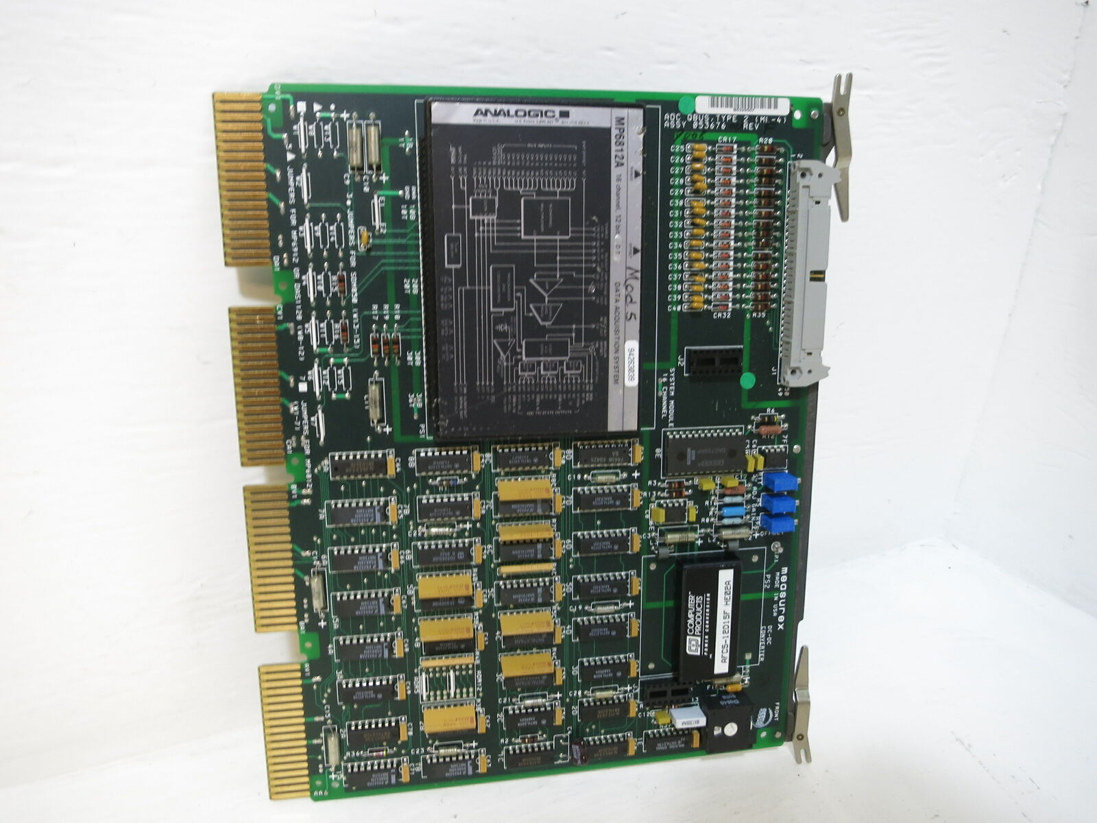 Measurex 05367600 Rev F ADC QBUS Type 2 (ML-4) PLC Processor 04367600 Rev A