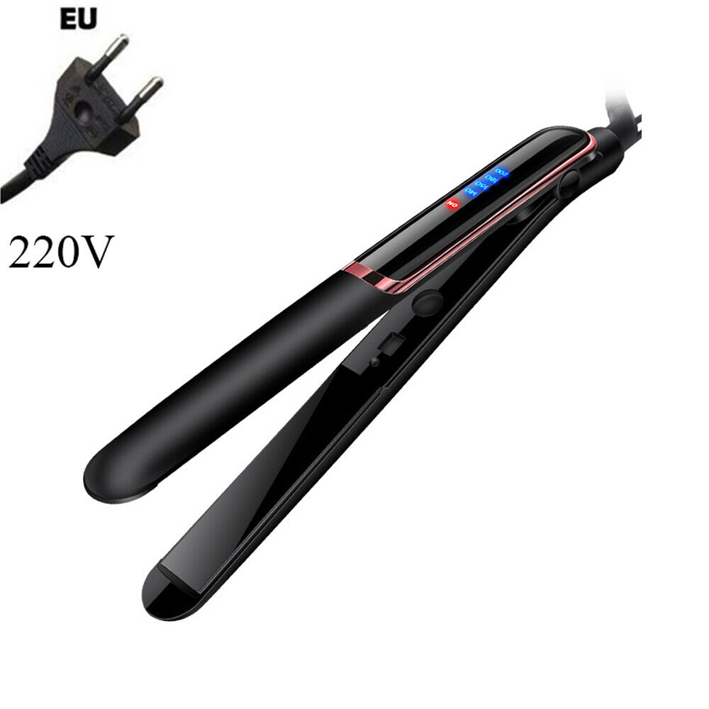EU Plug 220V Hair Straightener Curling Iron Styling Professional Fast Heat-Up US