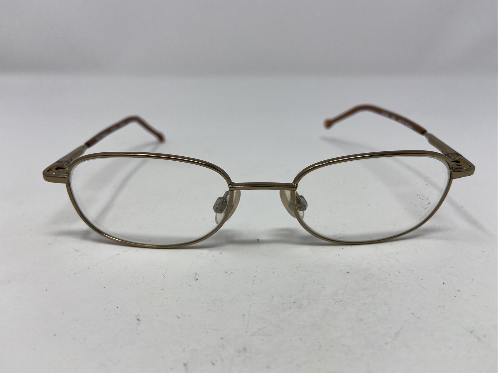 FAO Schwarz FAO19 906 45-17-130 Gold/Brown Metal Full Rim Eyeglasses Frame KX62