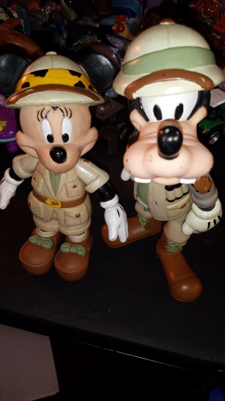 Vintage Walt Disneys Characters On Safari Goofy And Mickey Mouse Set