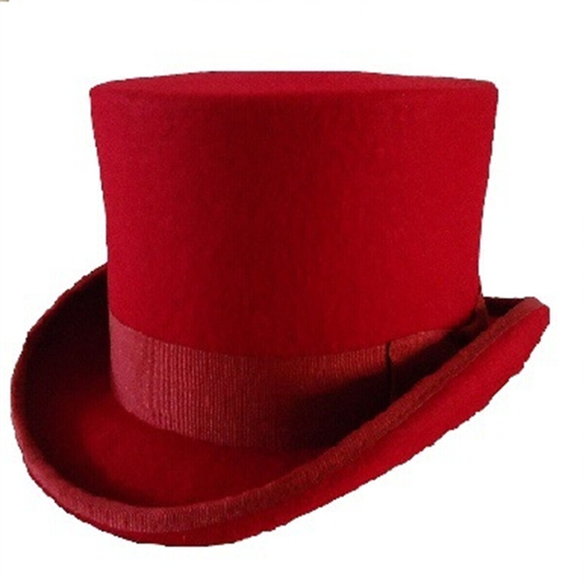 Classic Vintage Wool Felt Men Top Hat Gentlemen Tuxedo Topper Victorian ~XL US