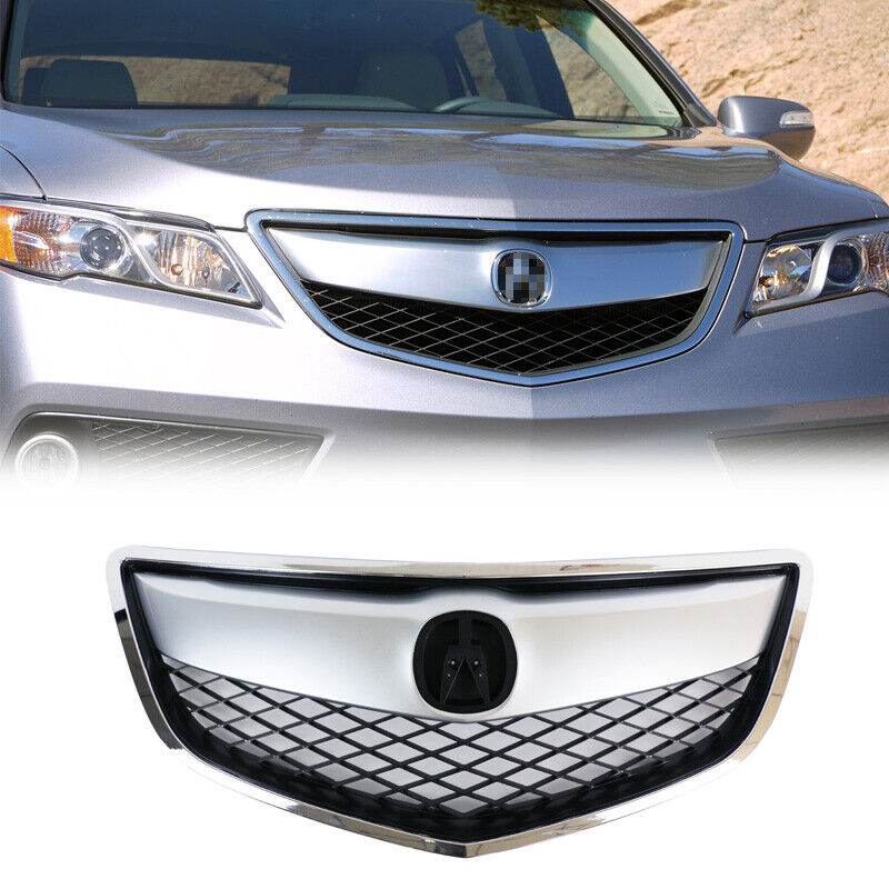 Fit 2013 2014 2015 Acura RDX Front Bumper Chrome Grille Mesh Grill Replacement
