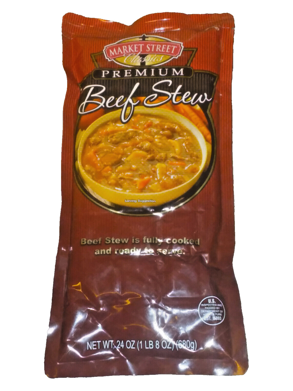 Market Street Classics Premium Beef Stew Fully Cooked Best By Date Sept 2026 USA