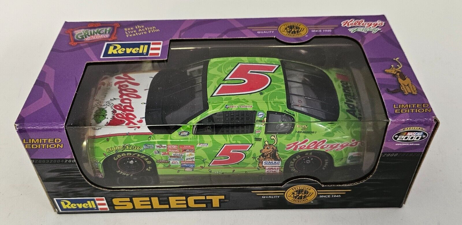 2000 REVELL 1/24 TERRY LABONTE #5 THE GRINCH STOLE CHRISTMAS CHEVY DIECAST