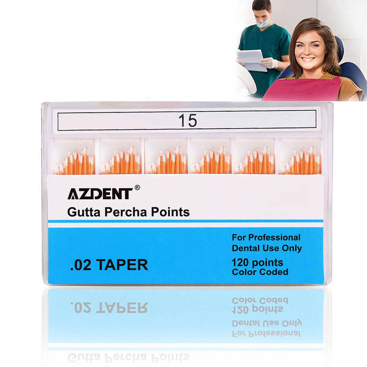 AZDENT Dental Gutta Percha Points/Absorbent Paper Points Endodontic Root Canal