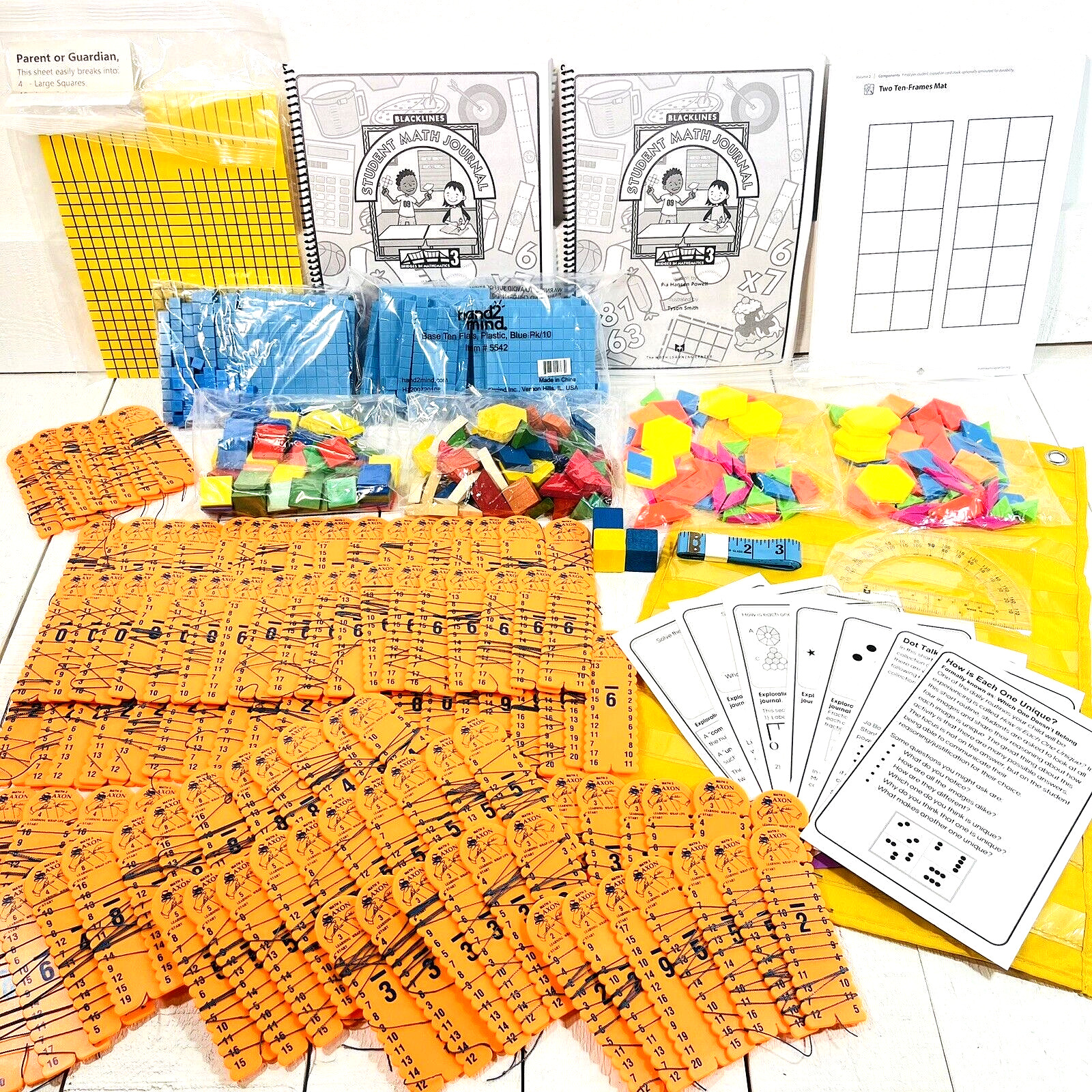 Bridges Math Learning System Manipulatives Homeschool Education Wood Saxon Wraps