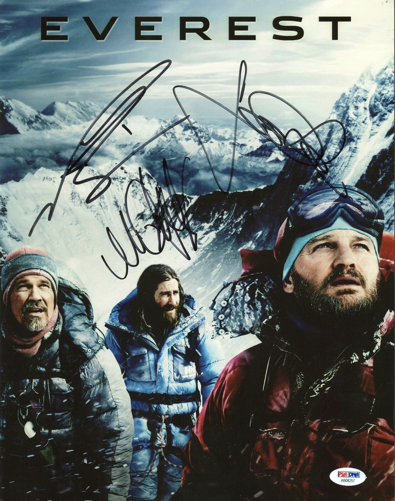 Everest (Josh Brolin, Jason Clarke Michael Kelly) Signed 11X14 Photo PSA AB08257