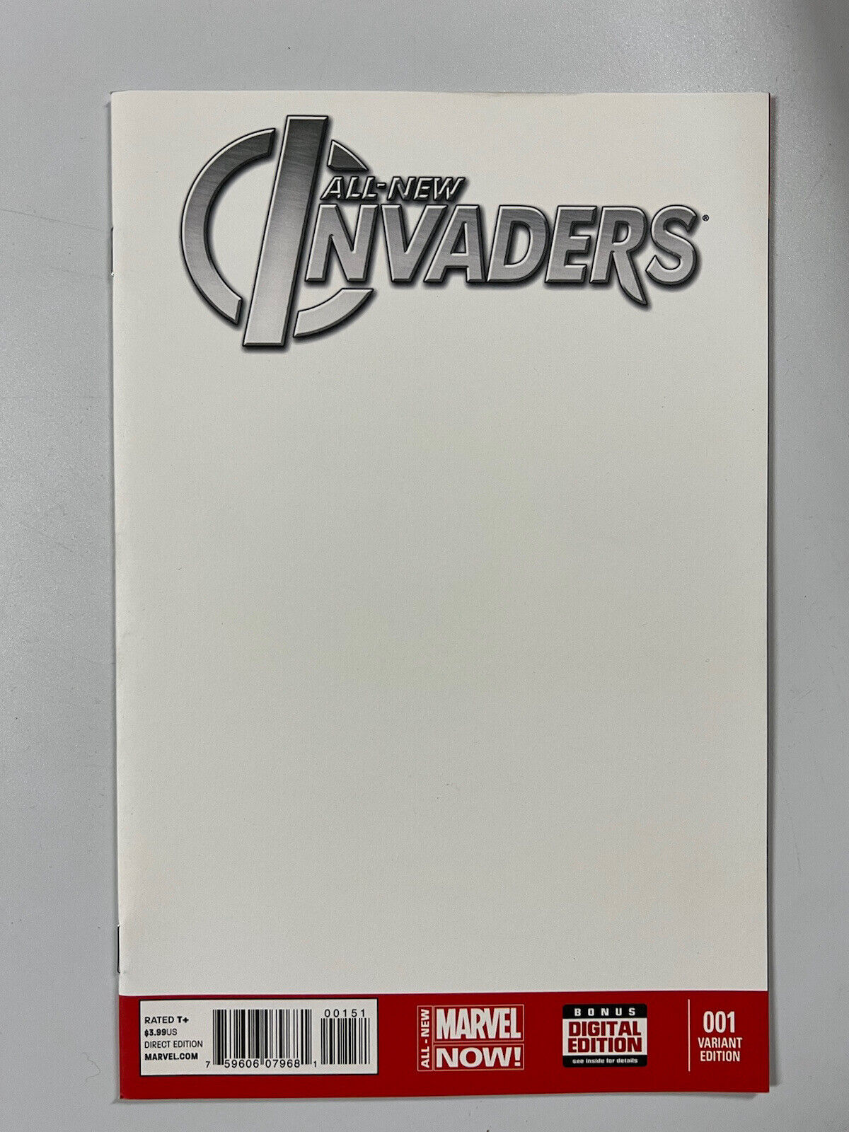 All-New Invaders #1 Cover B Variant Blank Cover | Combined Shipping 