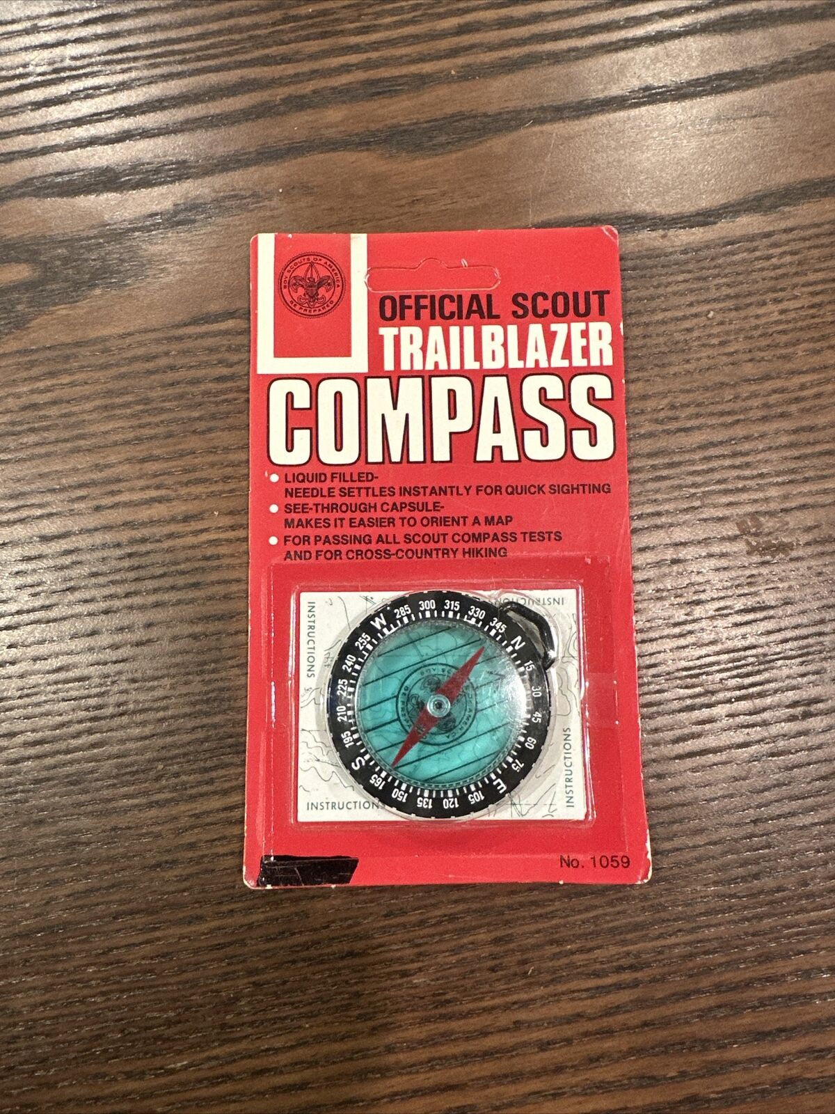 Vintage BSA Official Boy Scouts Trailblazer Compass - NEW RARE A