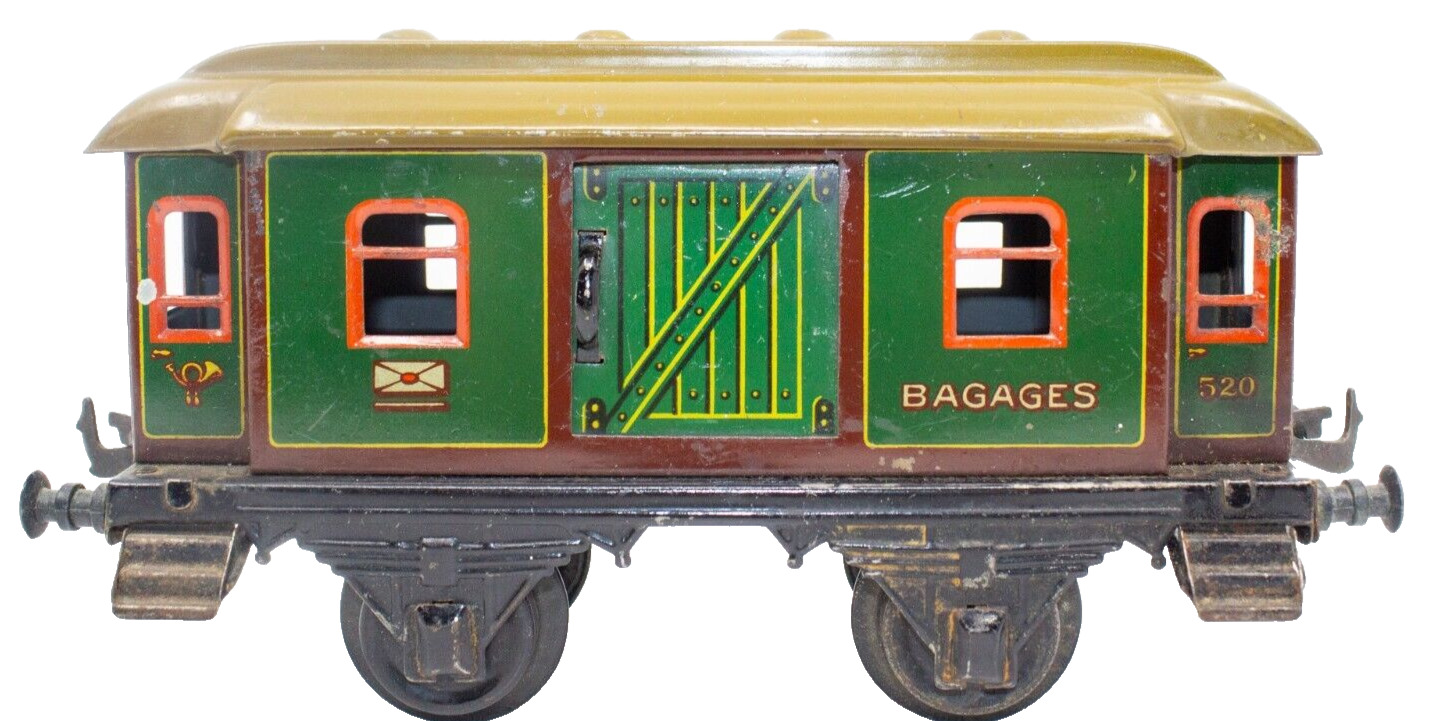 Vintage Pre-War Bing 1-gauge UK/US market Baggage Coach