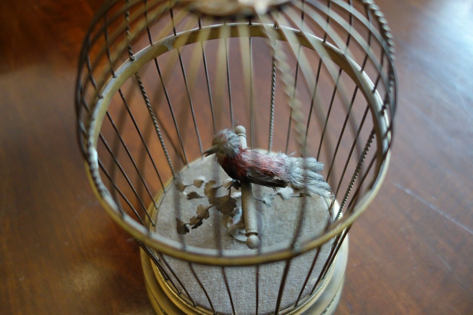 Antique French Singing Bird Cage Automaton Music Box