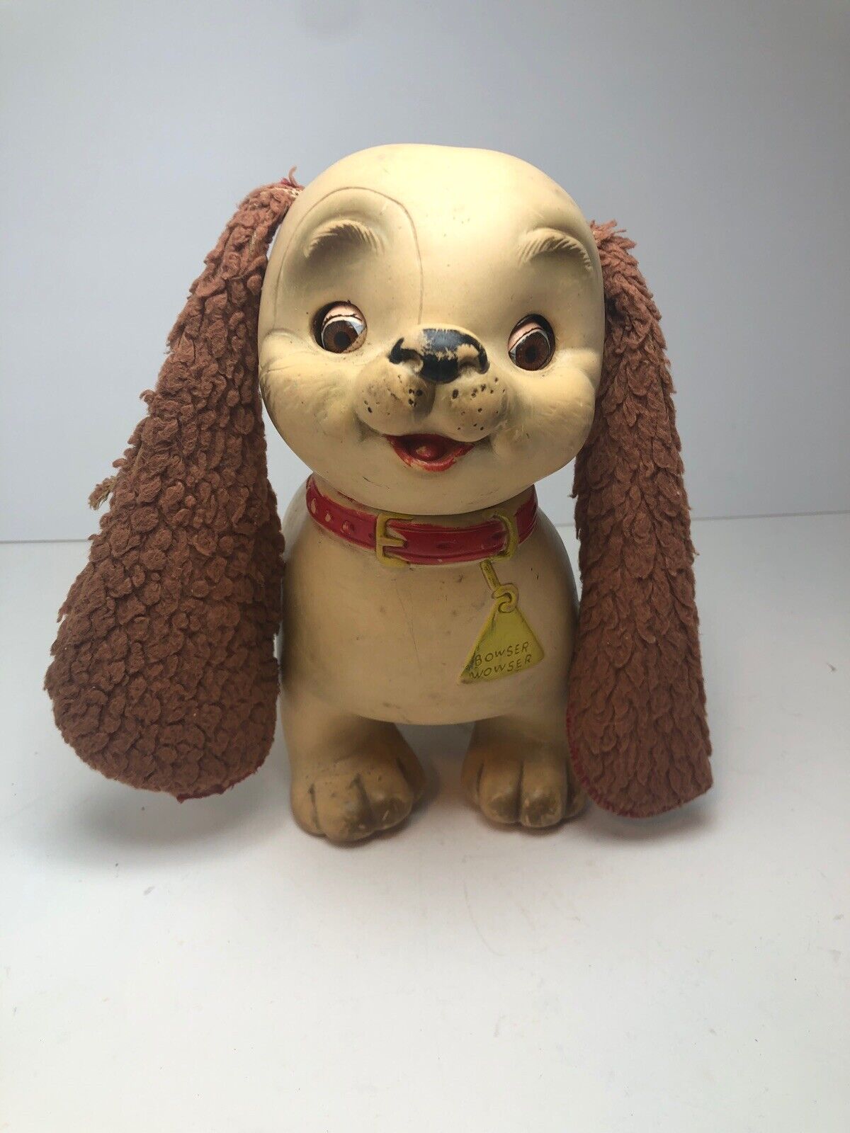 1962 VINTAGE EDWARD MOBLEY RUBBER DOLL DOGGY BOWSER WOWSER RARE