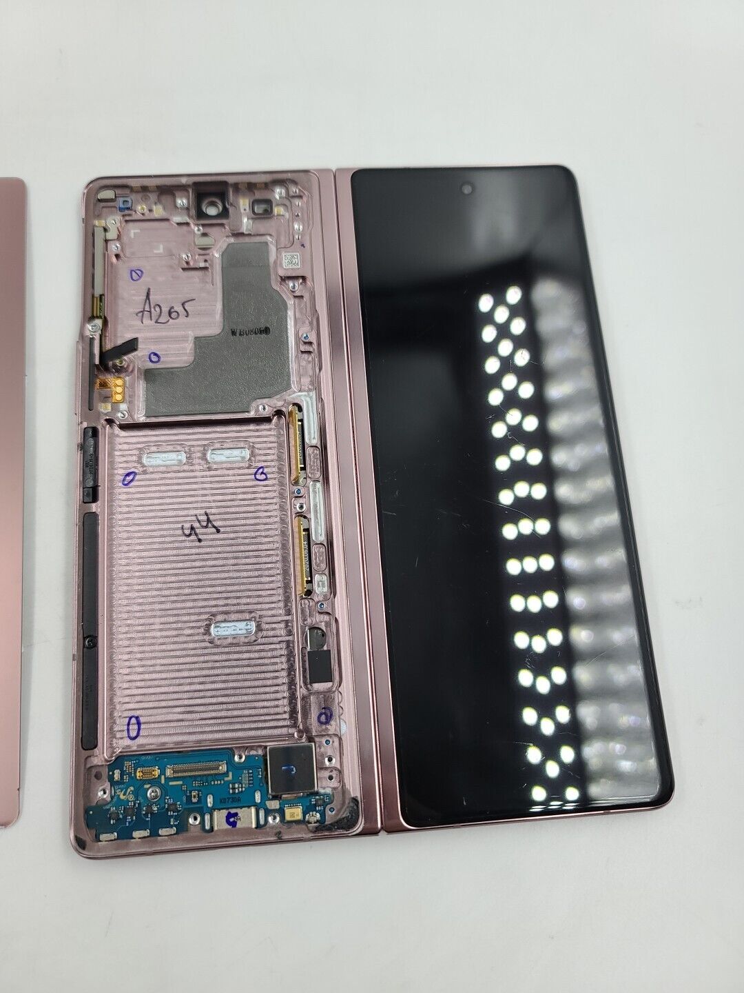 Samsung Galaxy Z Fold2 SM-F916U Rose Gold Inner LCD Assembly Grade B 