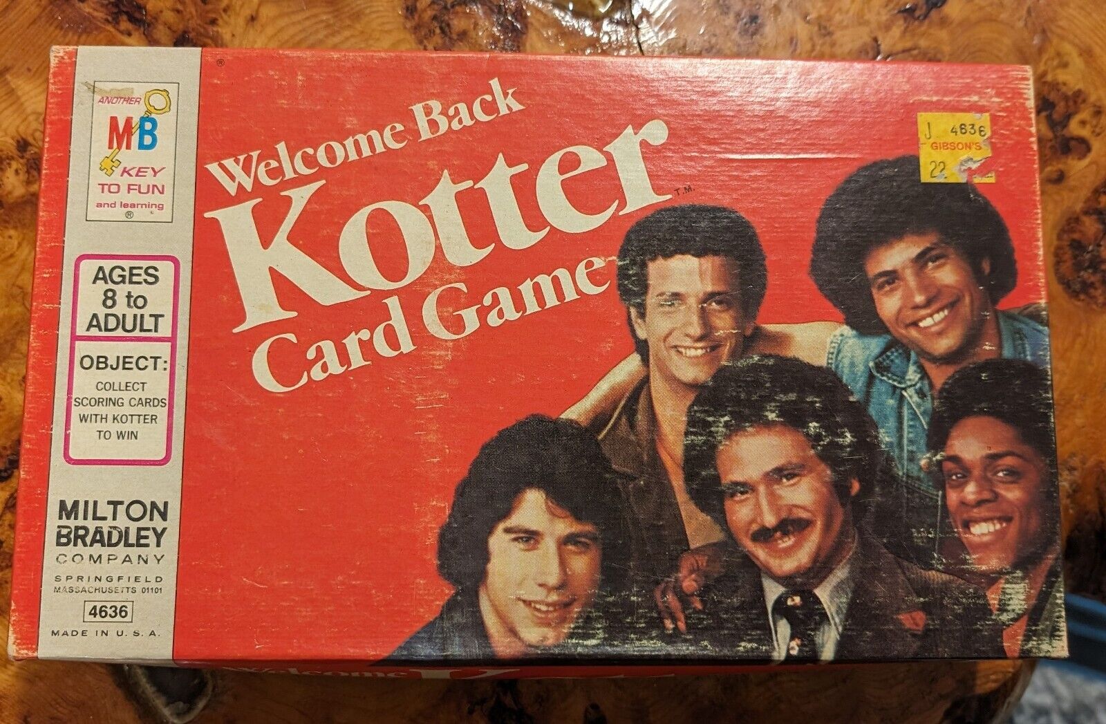 WELCOME BACK KOTTER CARD GAME 1976 TV SHOW MILTON BRADLEY