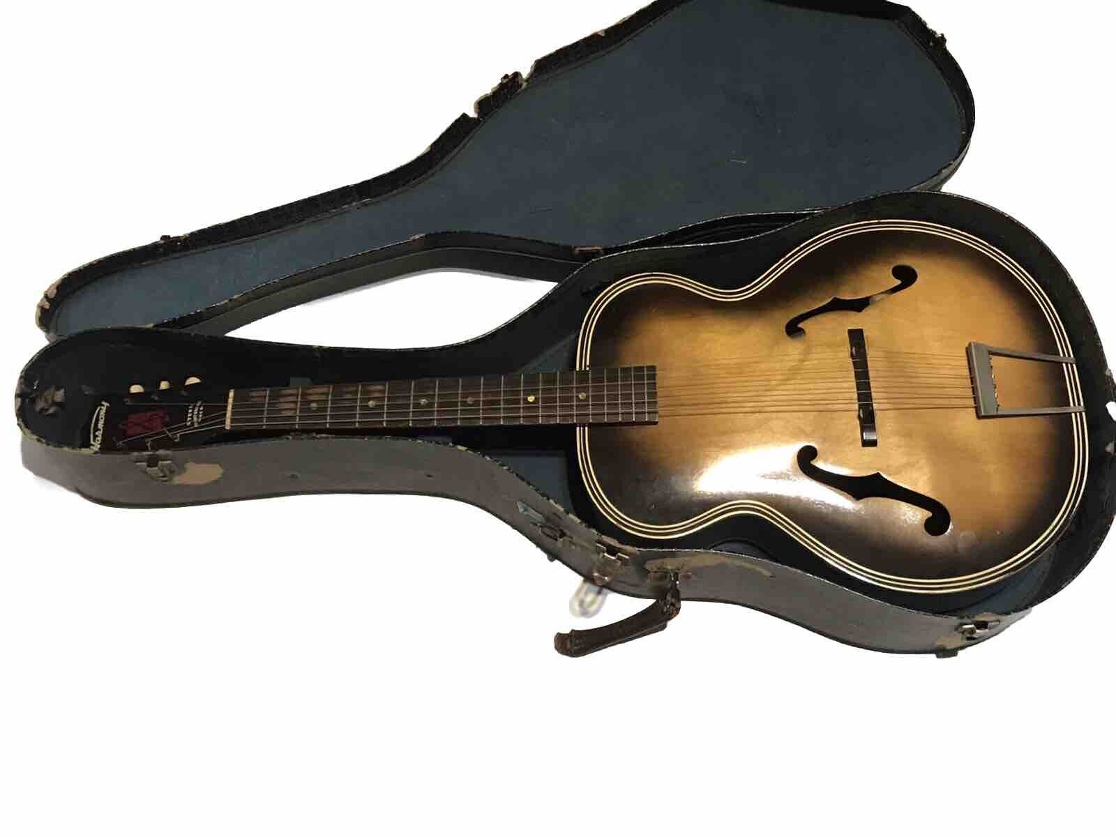 Harmony VINTAGE 1962 Acoustic Guitar Steel Reinforced Neck Patina Silvertone
