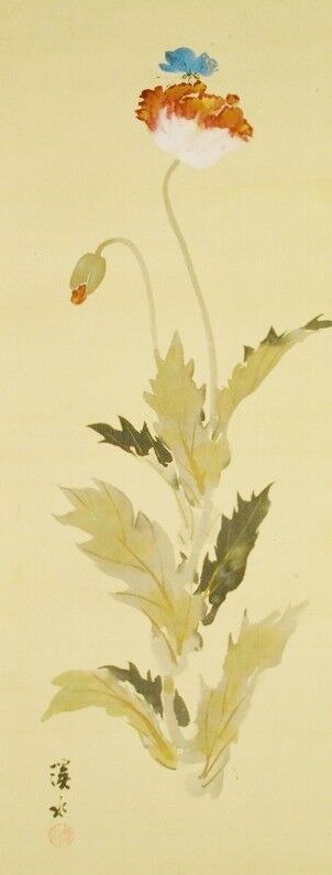 JAPANESE PAINTING HANGING SCROLL 77.6\