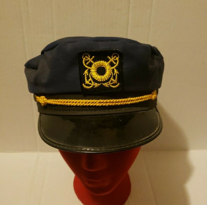 Vintage 1960s Captains Hat 7 1/8 