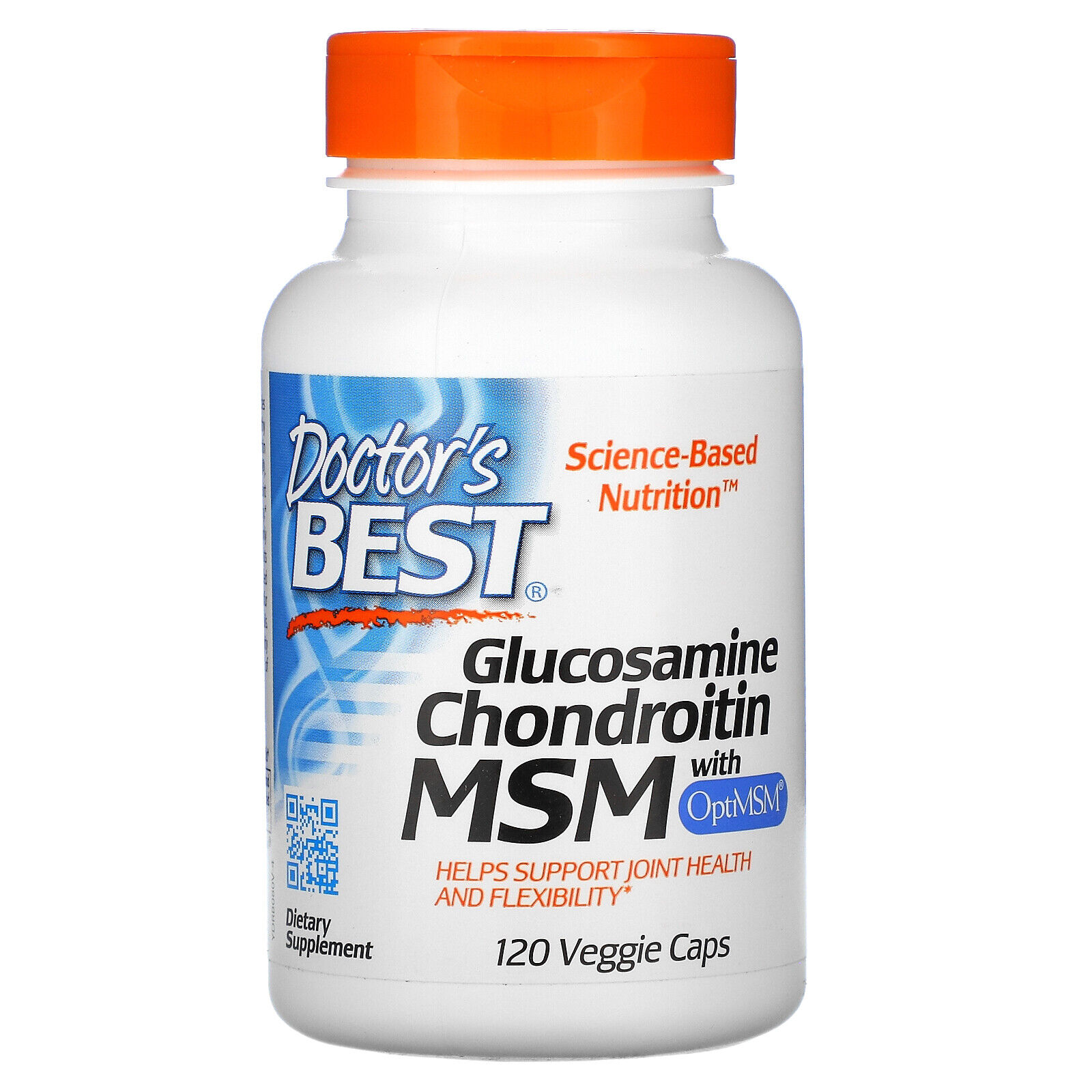 Doctor's Best Glucosamine Chondroitin MSM with OptiMSM, Veggie Caps, Dietary