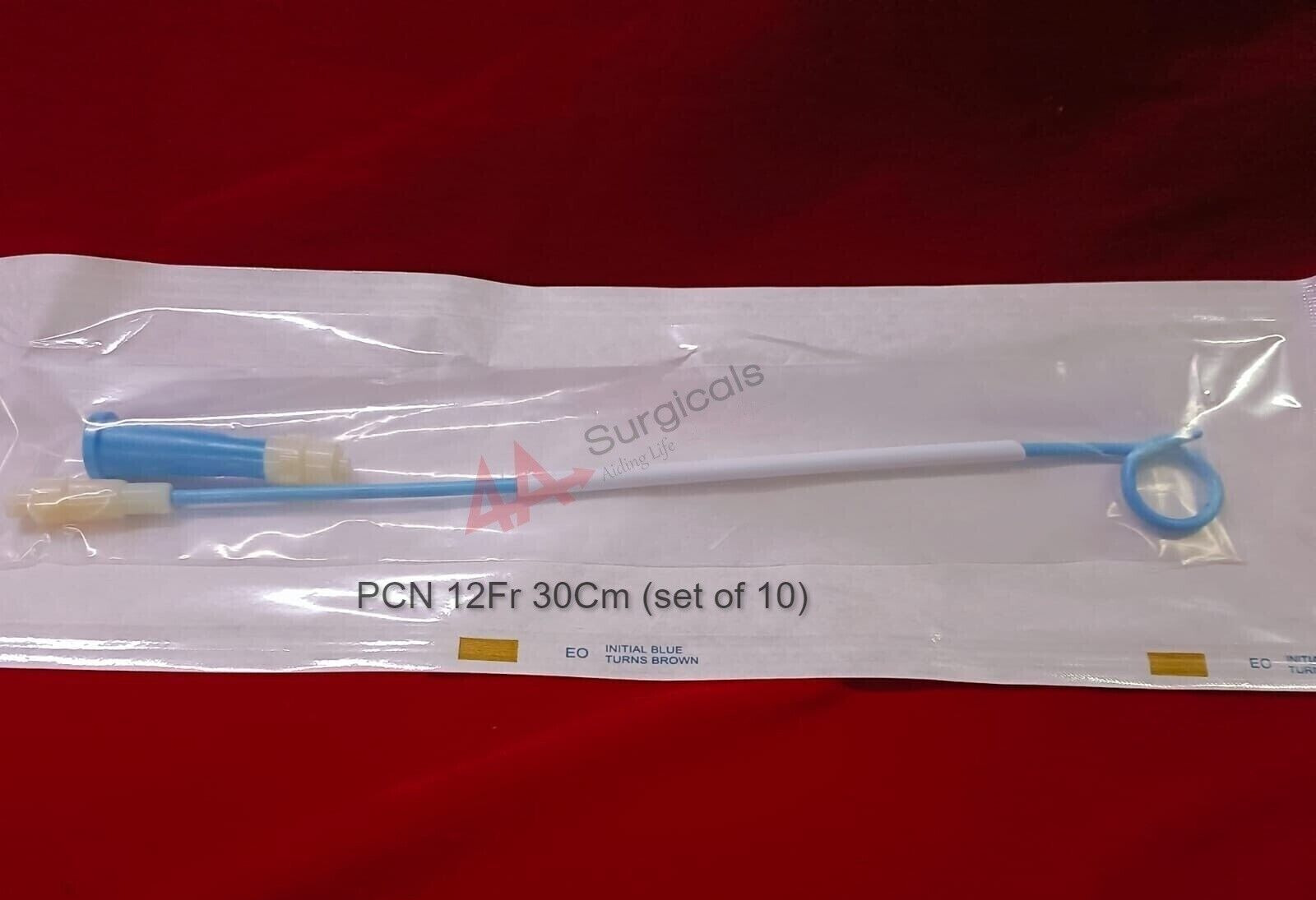 4A PIGTAIL  PCN 12Fr 30Cm (set of 10) Sterilised UROLOGY