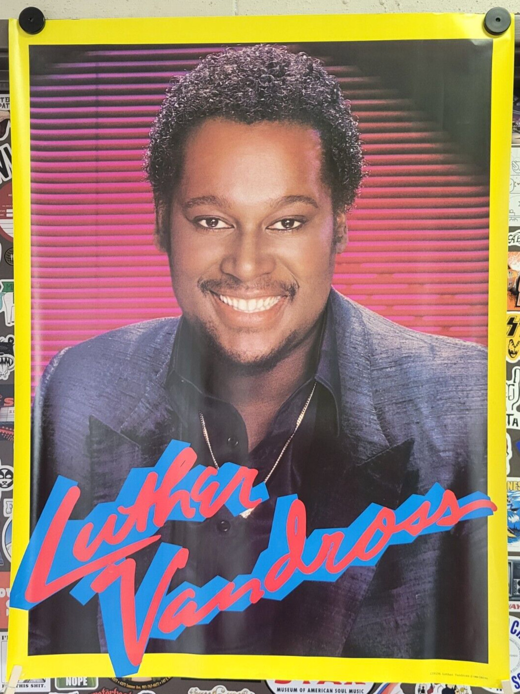 Luther Vandross 1983 - Estate Collection Vintage Record Store Promo Poster 24x32