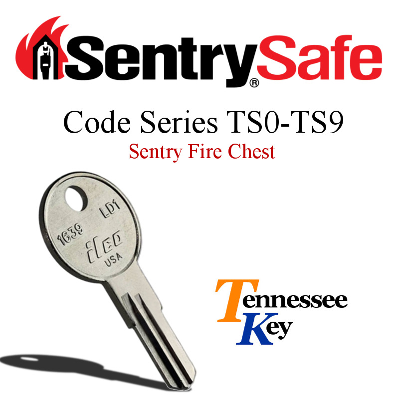 Sentry Safe & Fire Box keys / Select your key code  / Series TS0 - TS9