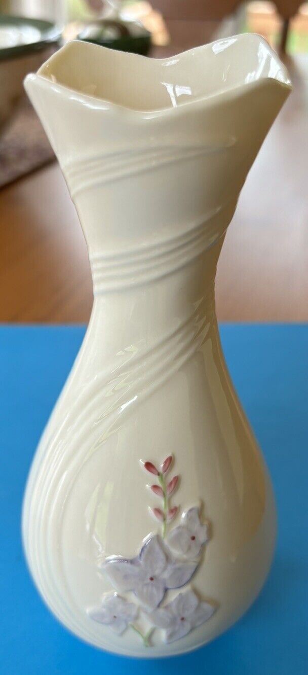 Irish Belleek Vase Vintage 