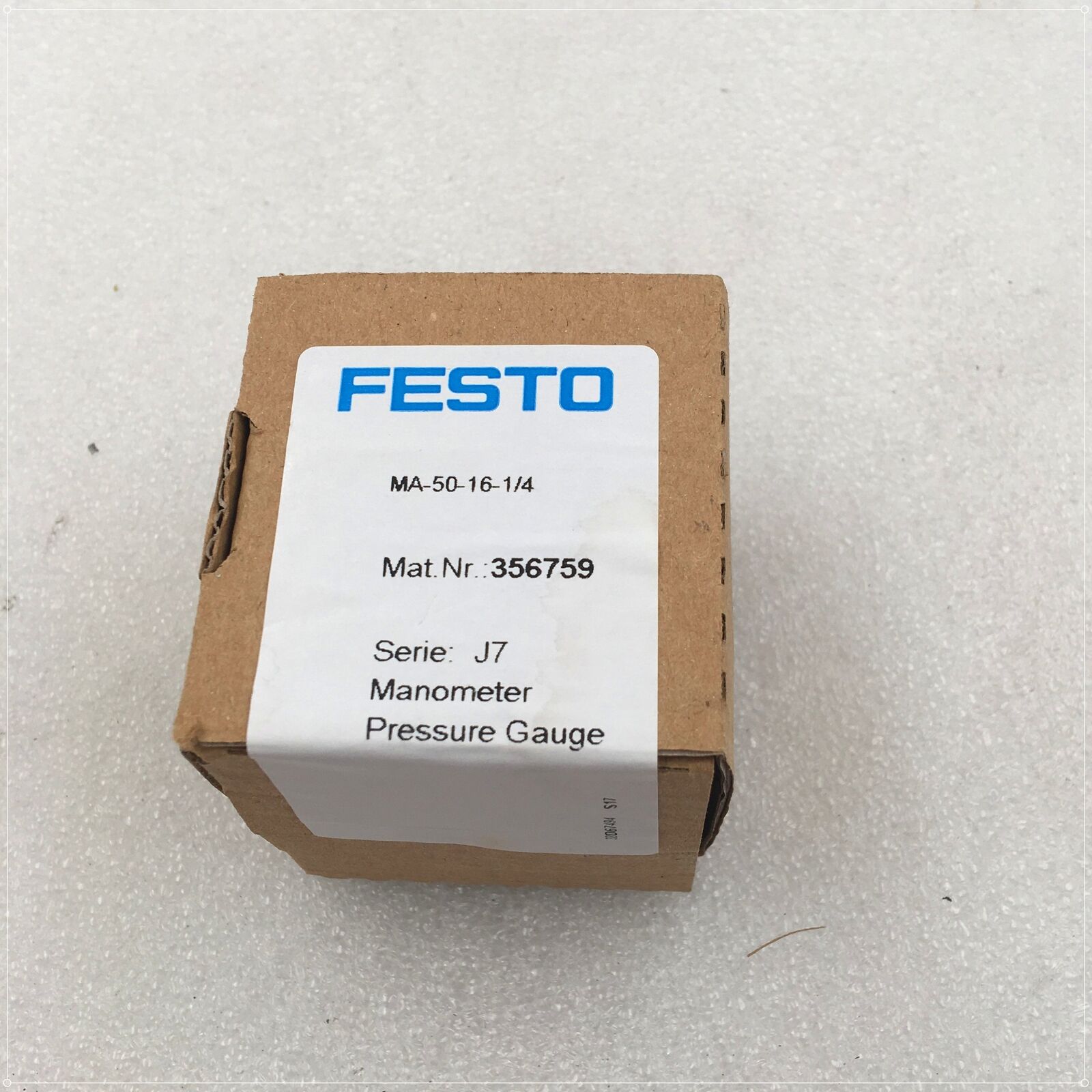 1pcs Brand New Festo pressure gauge MA-50-16-1/4 356759 Quality assurance