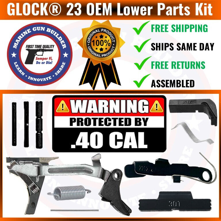 Glock 23 OEM Lower Parts Kit Gen 3 G23 LPK .40 cal Genuine Factory Authentic
