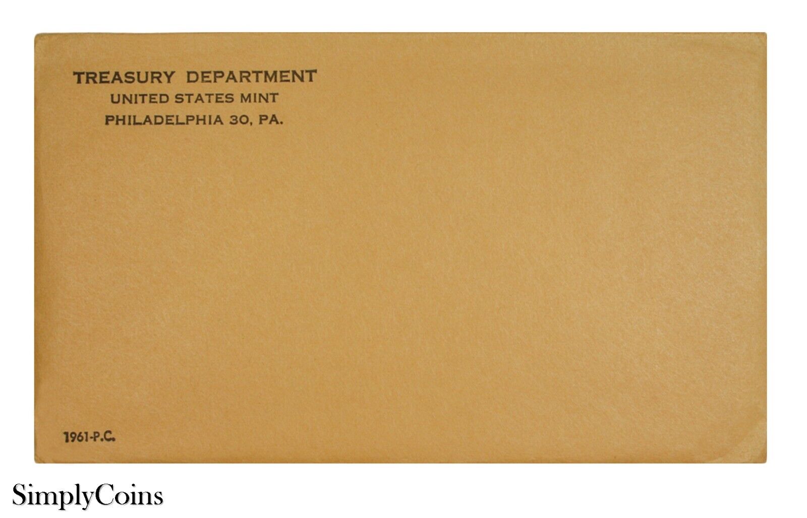 1961 Proof Set US Mint 90% Silver Coin Lot Original Envelope COA MQ