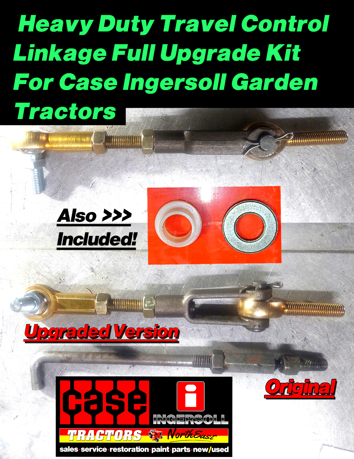 Case Ingersoll Heavy Duty Travel Control Linkage Upgrade FULL Kit USA Tractor
