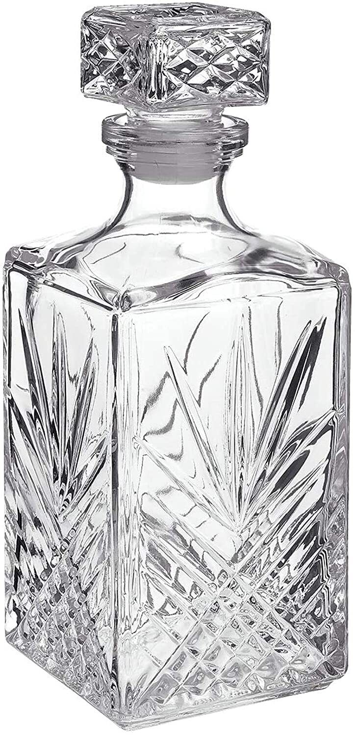 Bormioli Rocco Selecta Collection Whiskey Decanter, 33.75 oz, Clear
