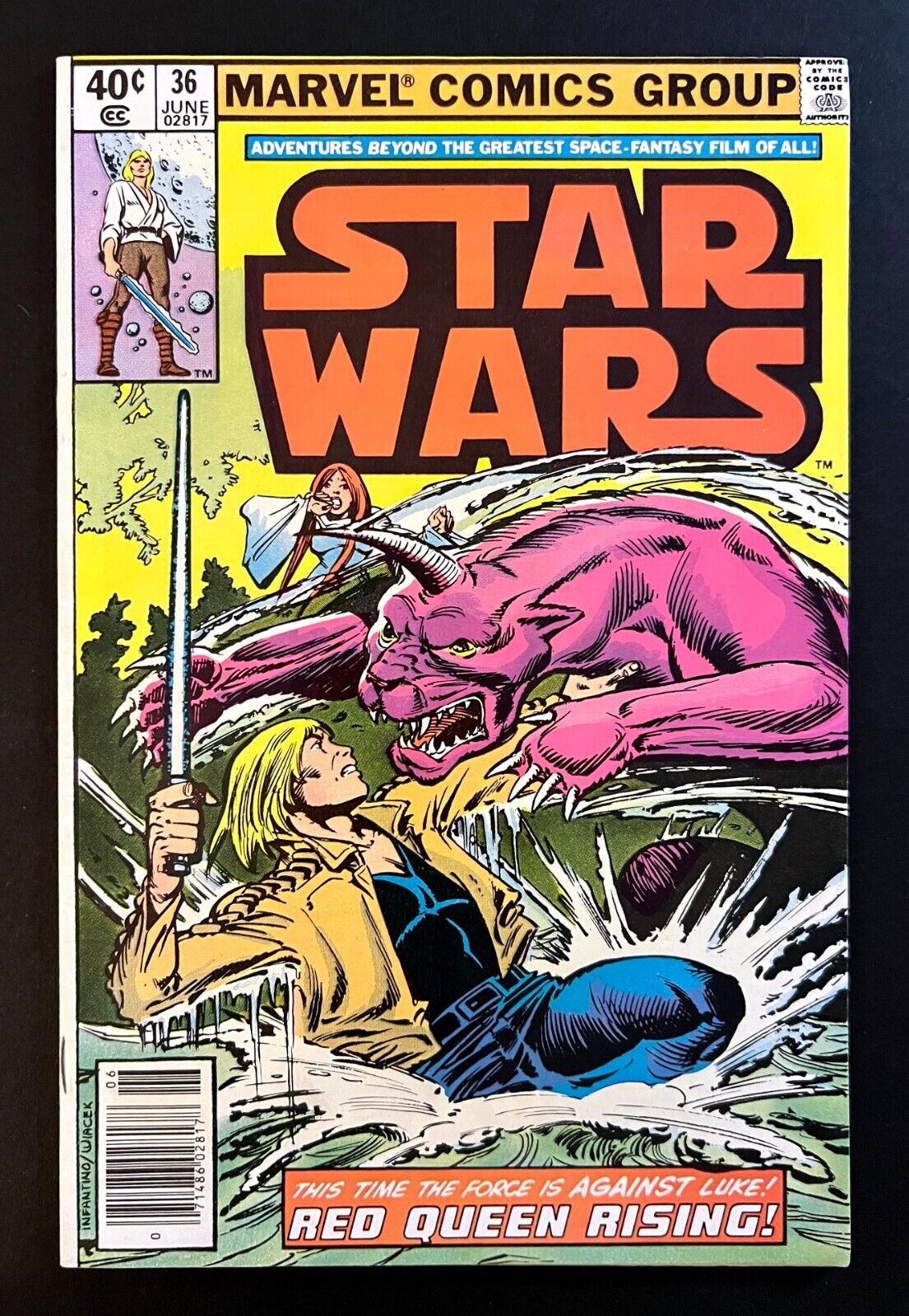 STAR WARS #36 1980 Nice Copy Luke Skywalker Marvel Comics